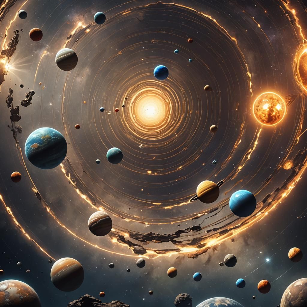 Solar system with lights