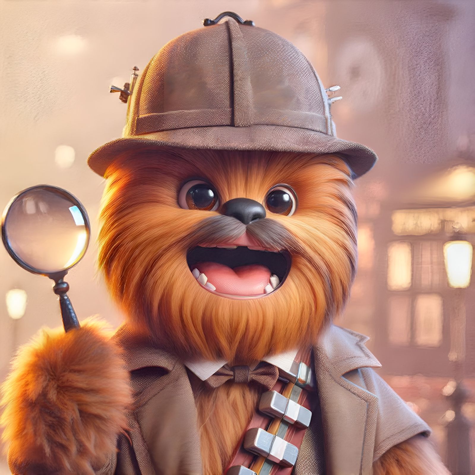 Cluebacca is excited about his new case! (D3ST)