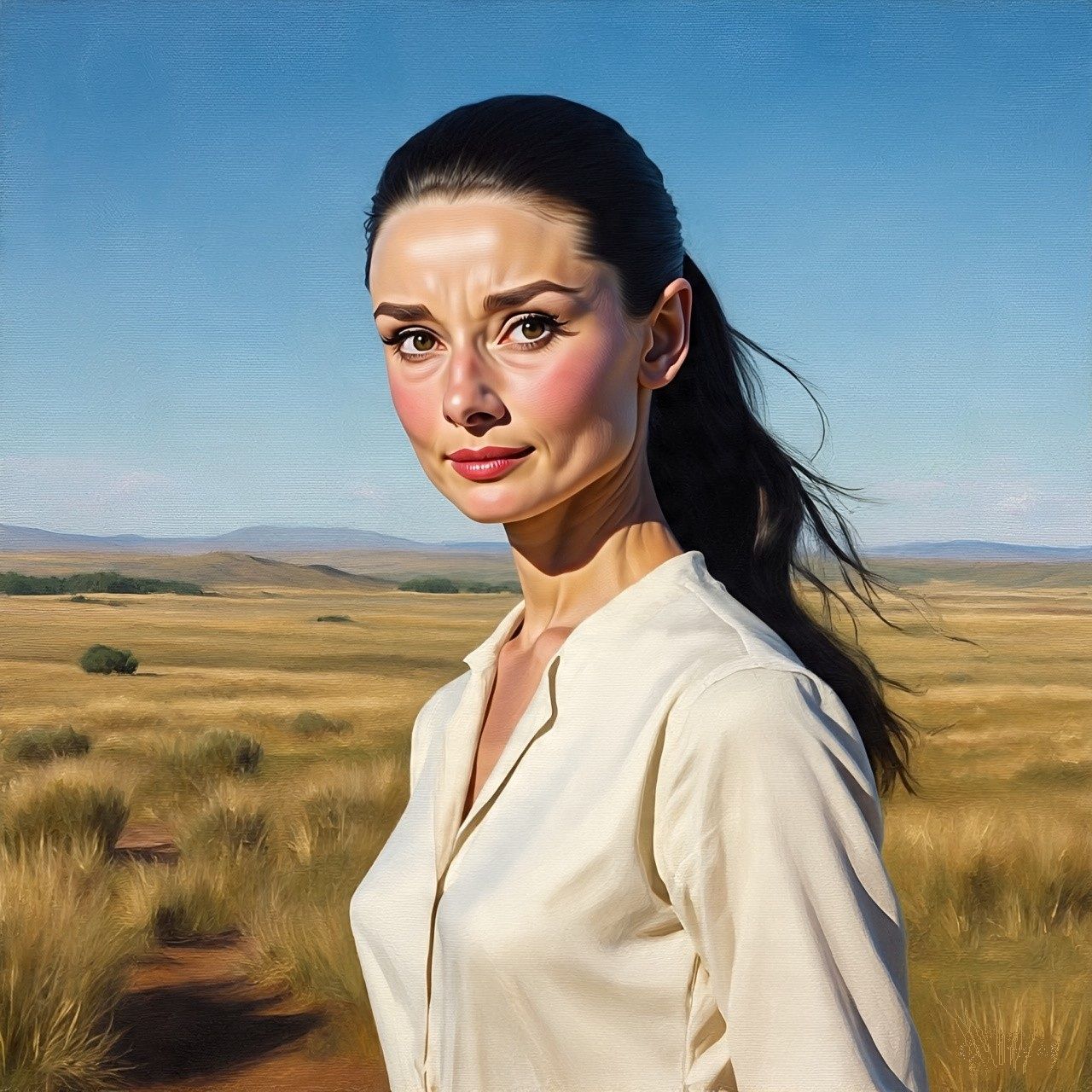 Audrey Hepburn in "The Unforgiven"