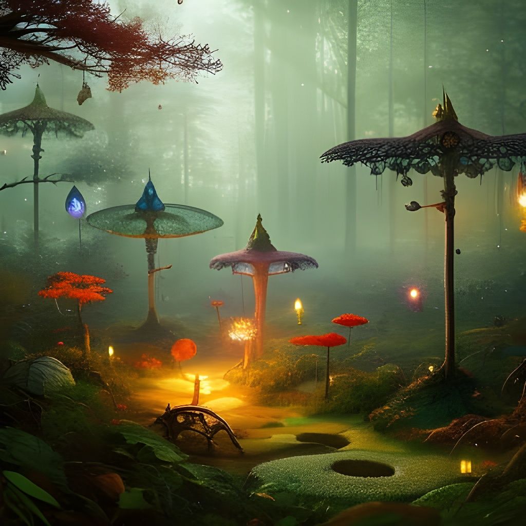 Fragile Forest - AI Generated Artwork - NightCafe Creator