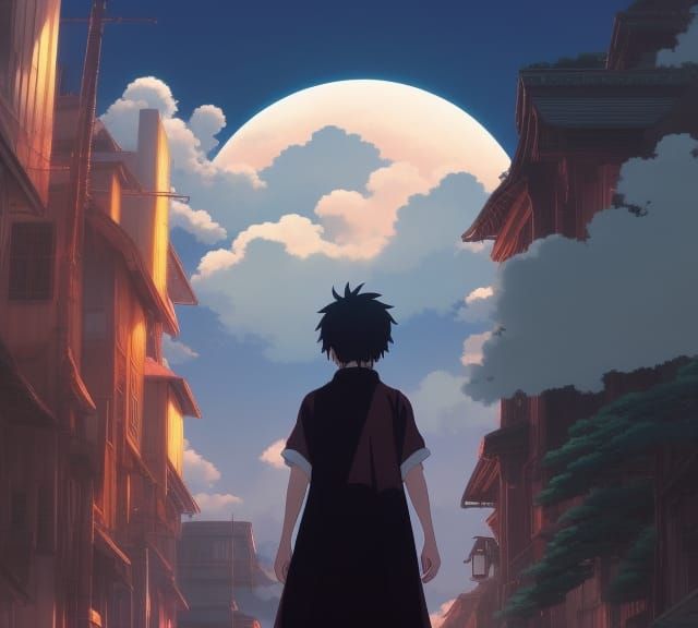 meteor falling onto earth Studio Ghibli, Anime Key Visual, by Makoto  Shinkai, Deep Color, Intricate, 8k resolution concept art, Natural Ligh  - AI Generated Artwork - NightCafe Creator