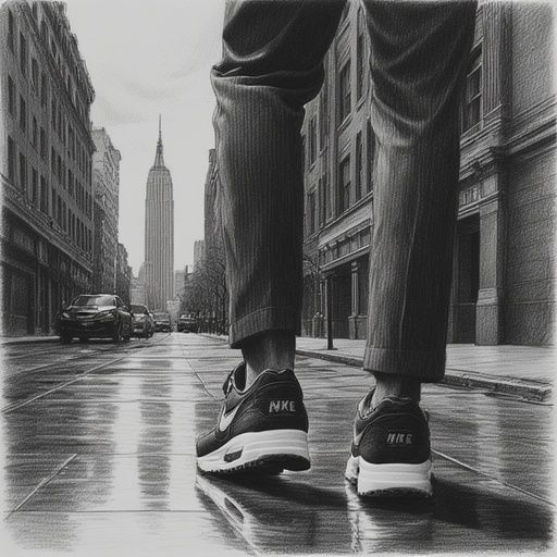 AN ILLUSTRATION OF A STYLISH MAN IN A SUIT AND NIKE AIR MAX ...