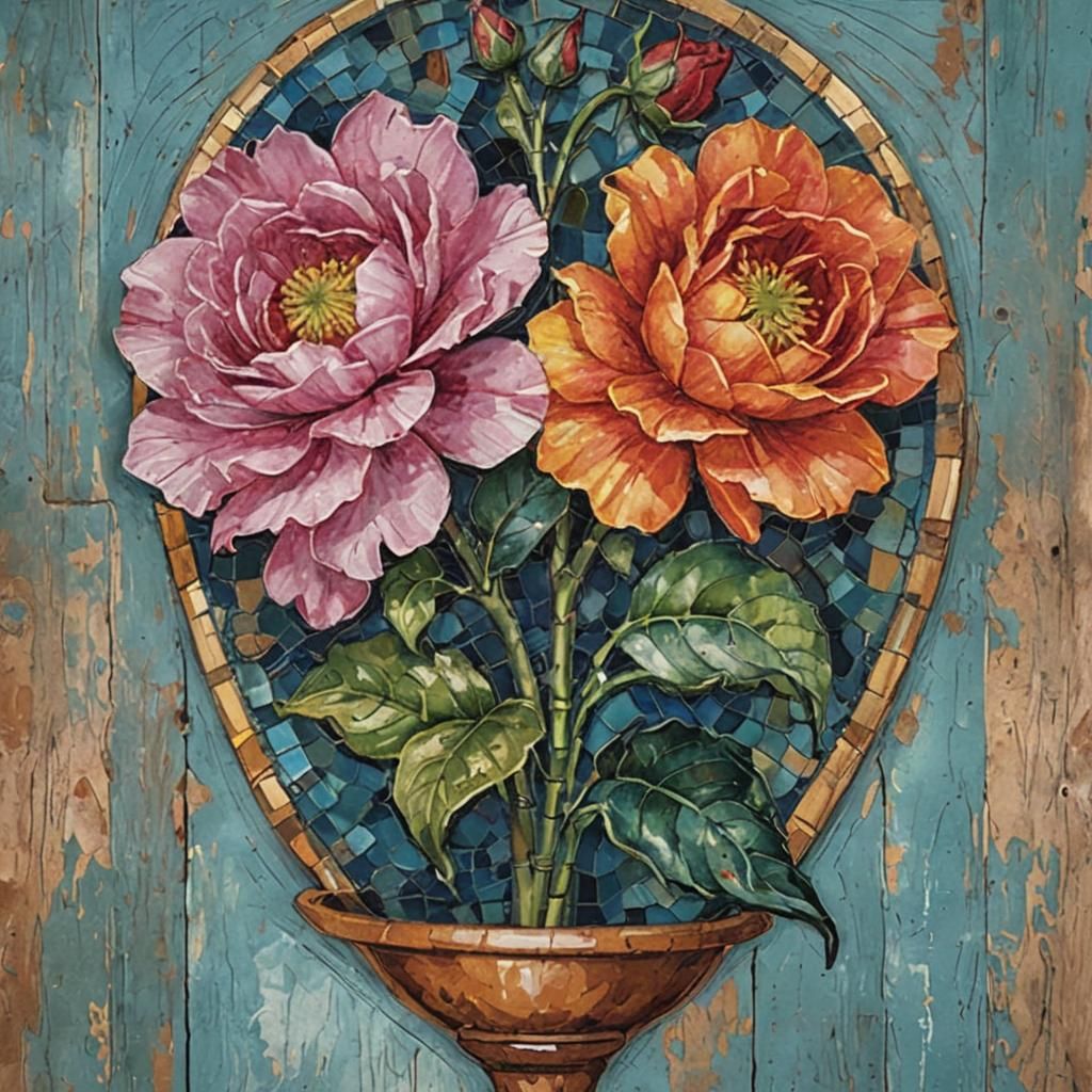 Colorful Cosmic Nebula in Space