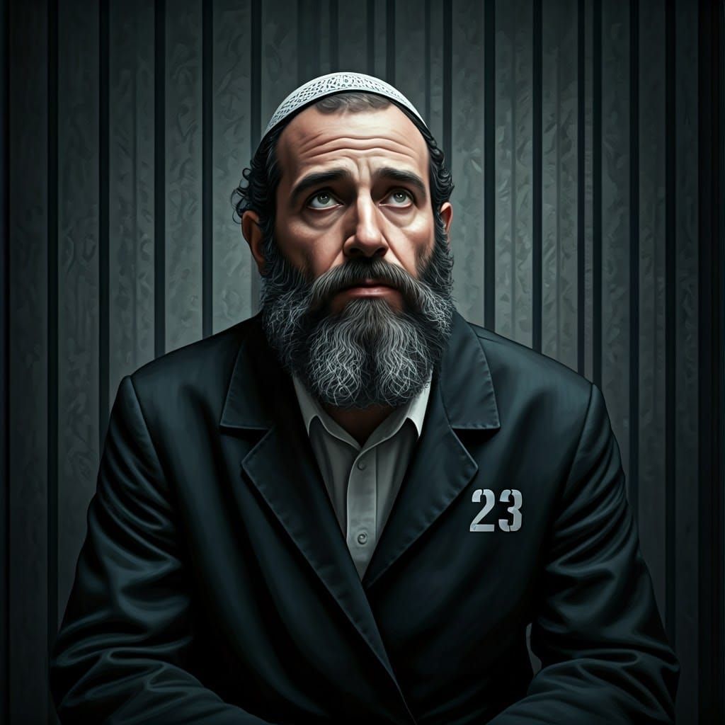 Contemplative Ultra-Orthodox Man in Desperate Times
