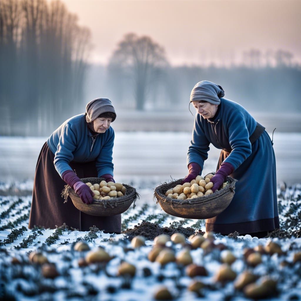 Winterly Potato Harvest  by @Norman Wnuck