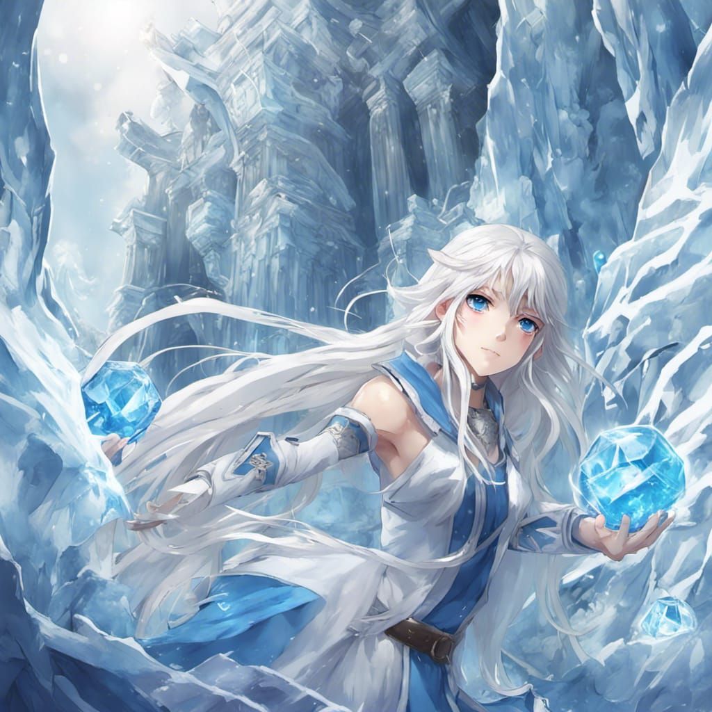 Anime Girl Ice Witch Live Wallpaper - MoeWalls