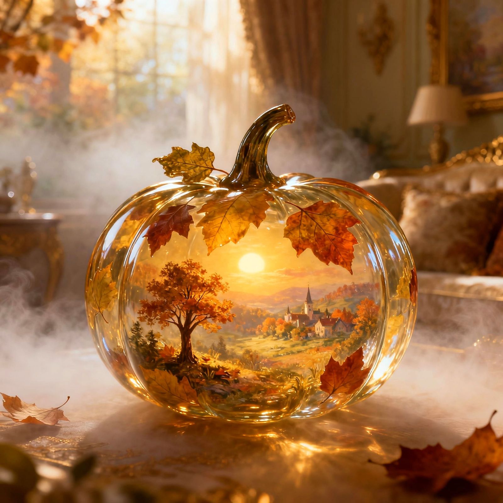 Autumn In A Pumpkin  by @Danio