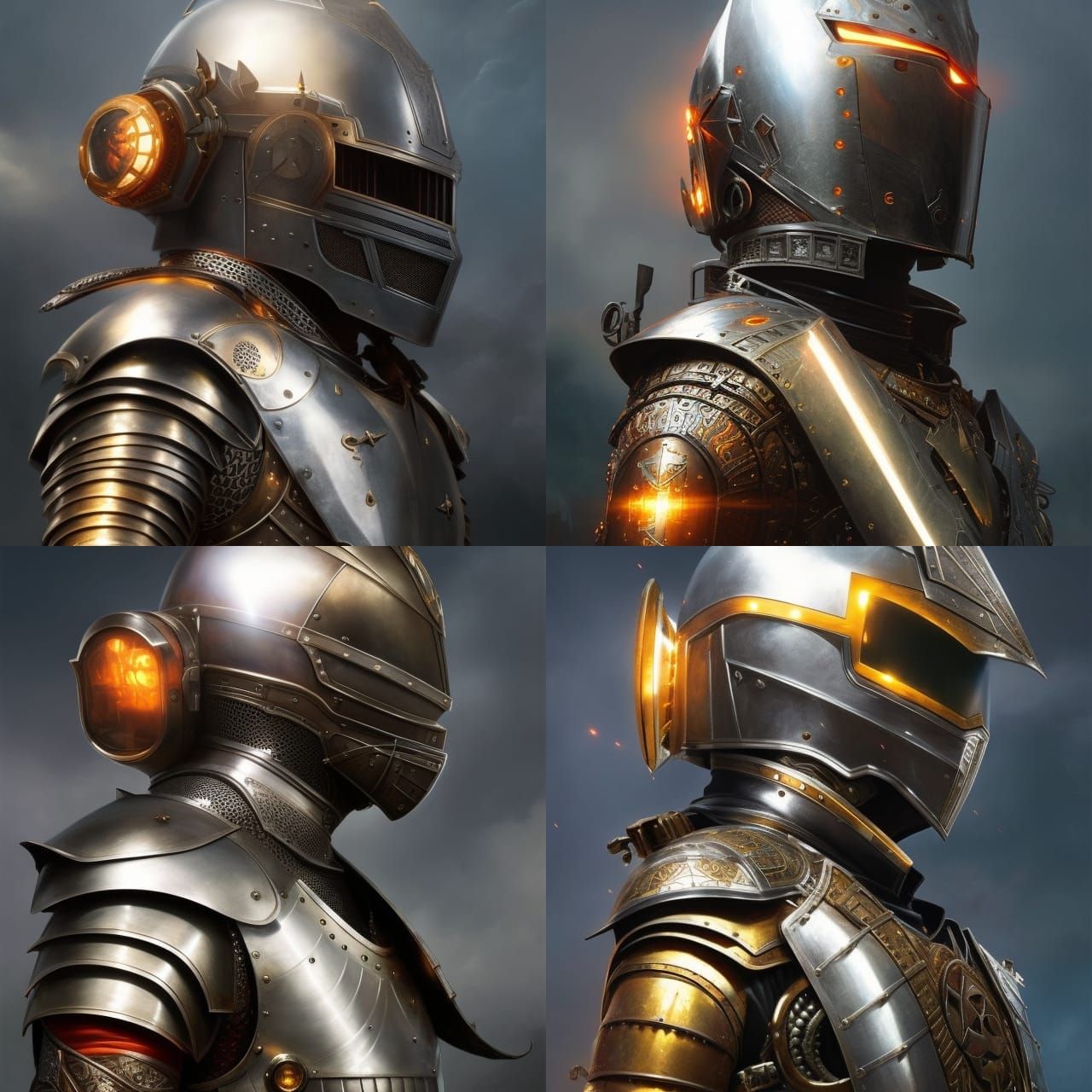 Dieselpunk Knight - AI Generated Artwork - NightCafe Creator