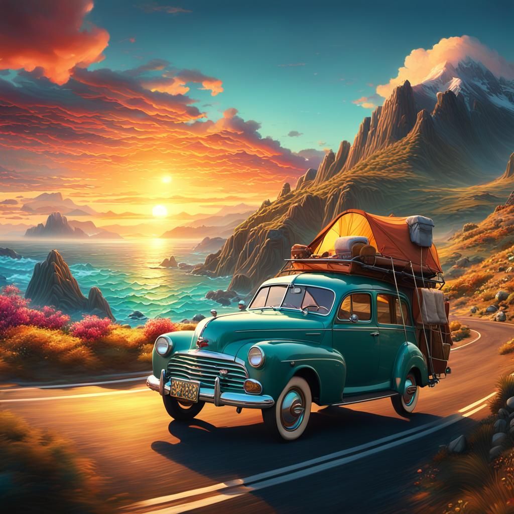 Road Trip: A vintage Trip  by @nishinishand