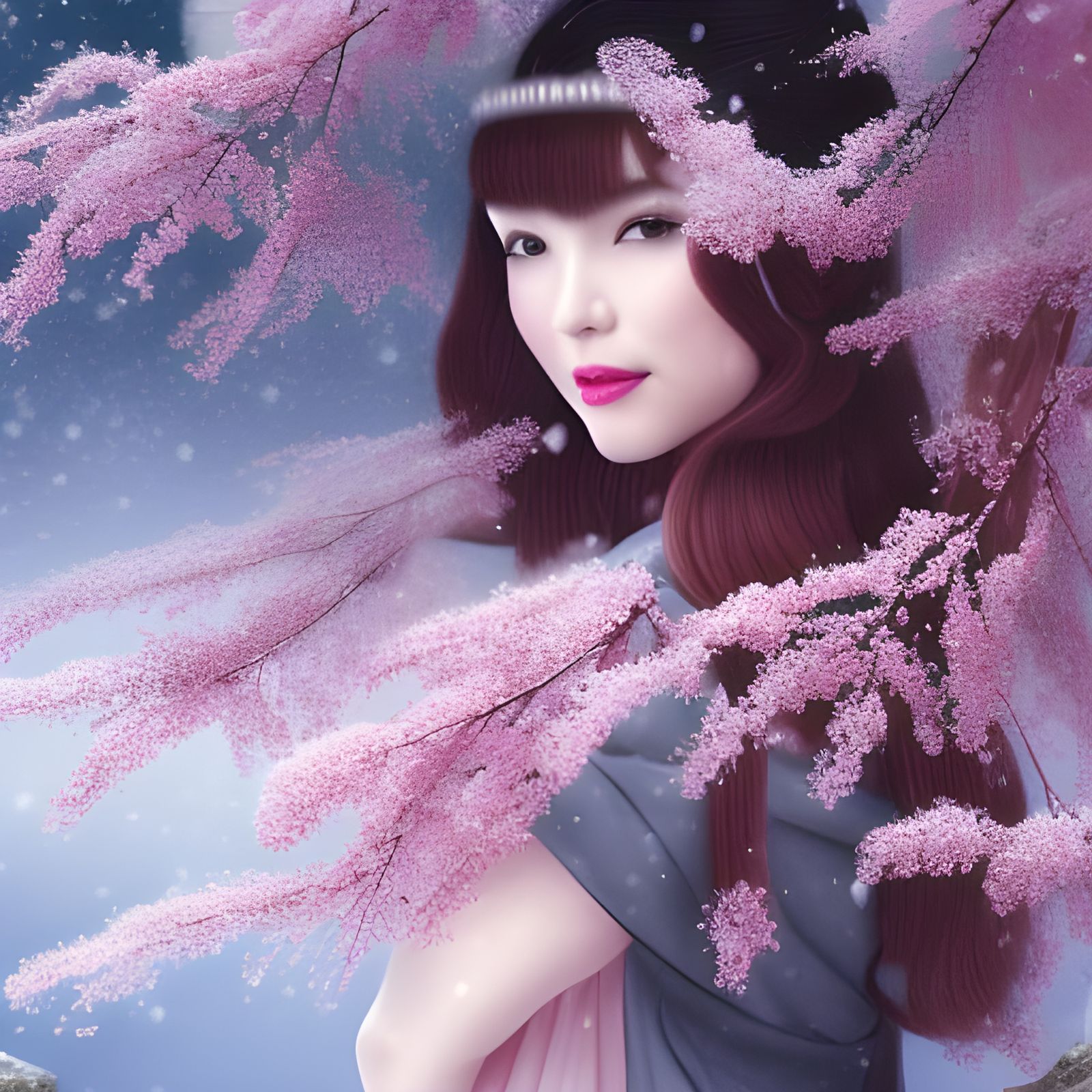 Fairy Queen Snow#5, Masterplayer - AI Generated Artwork - NightCafe Creator