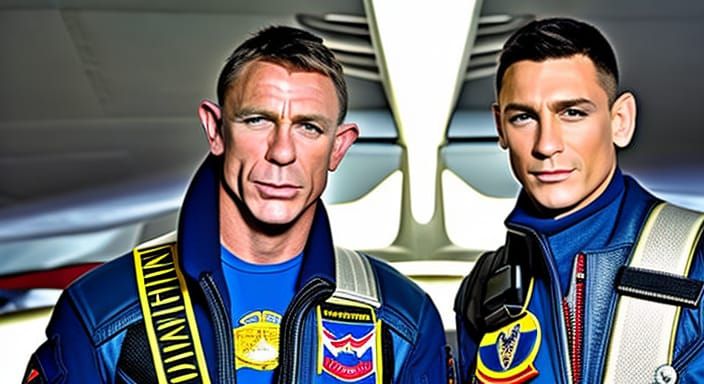 James Bond is Maverick - Top Gun fighter pilot with his wingman Goose  by @PrimeCyIT