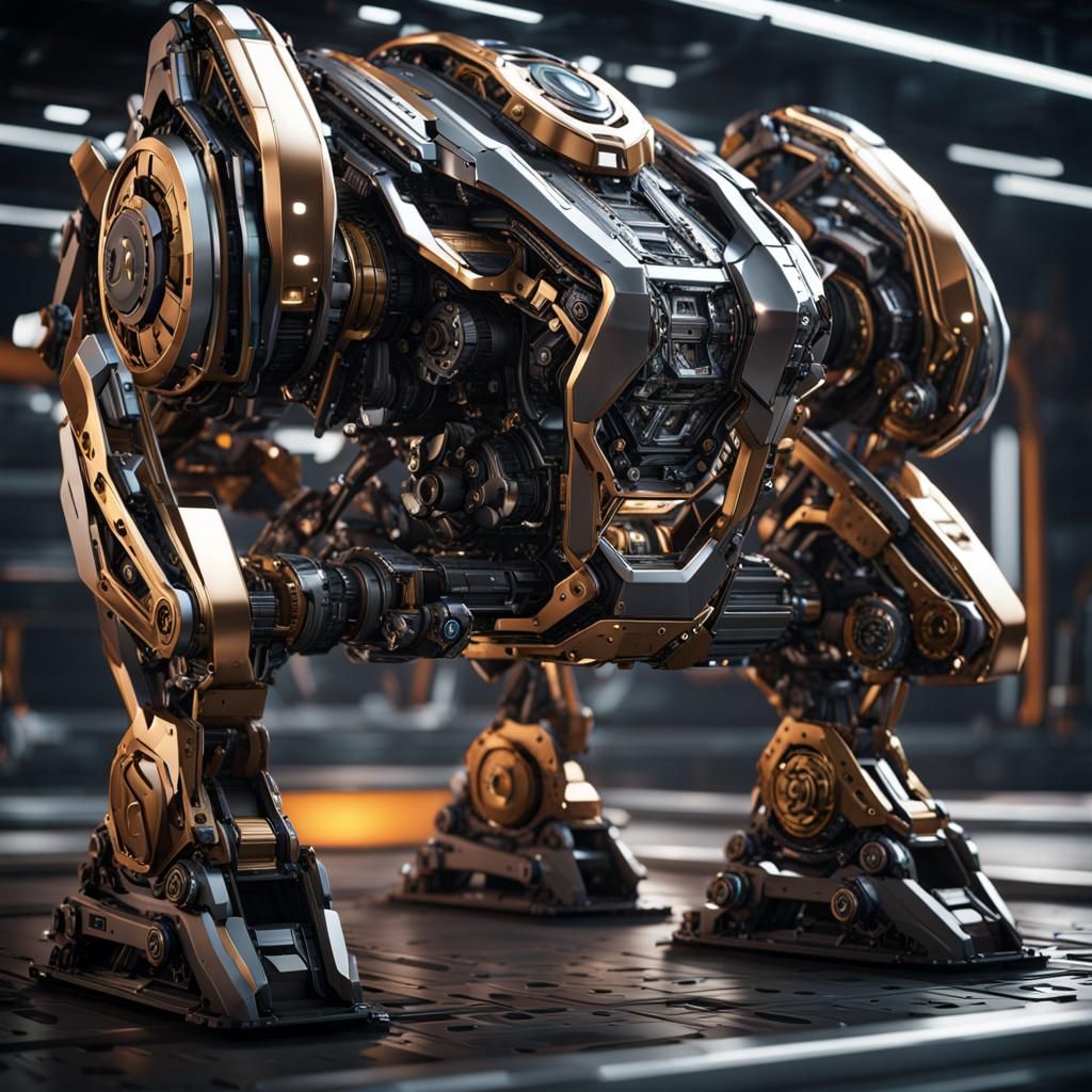 Futuristic Red Sea Split with Sci-Fi Details