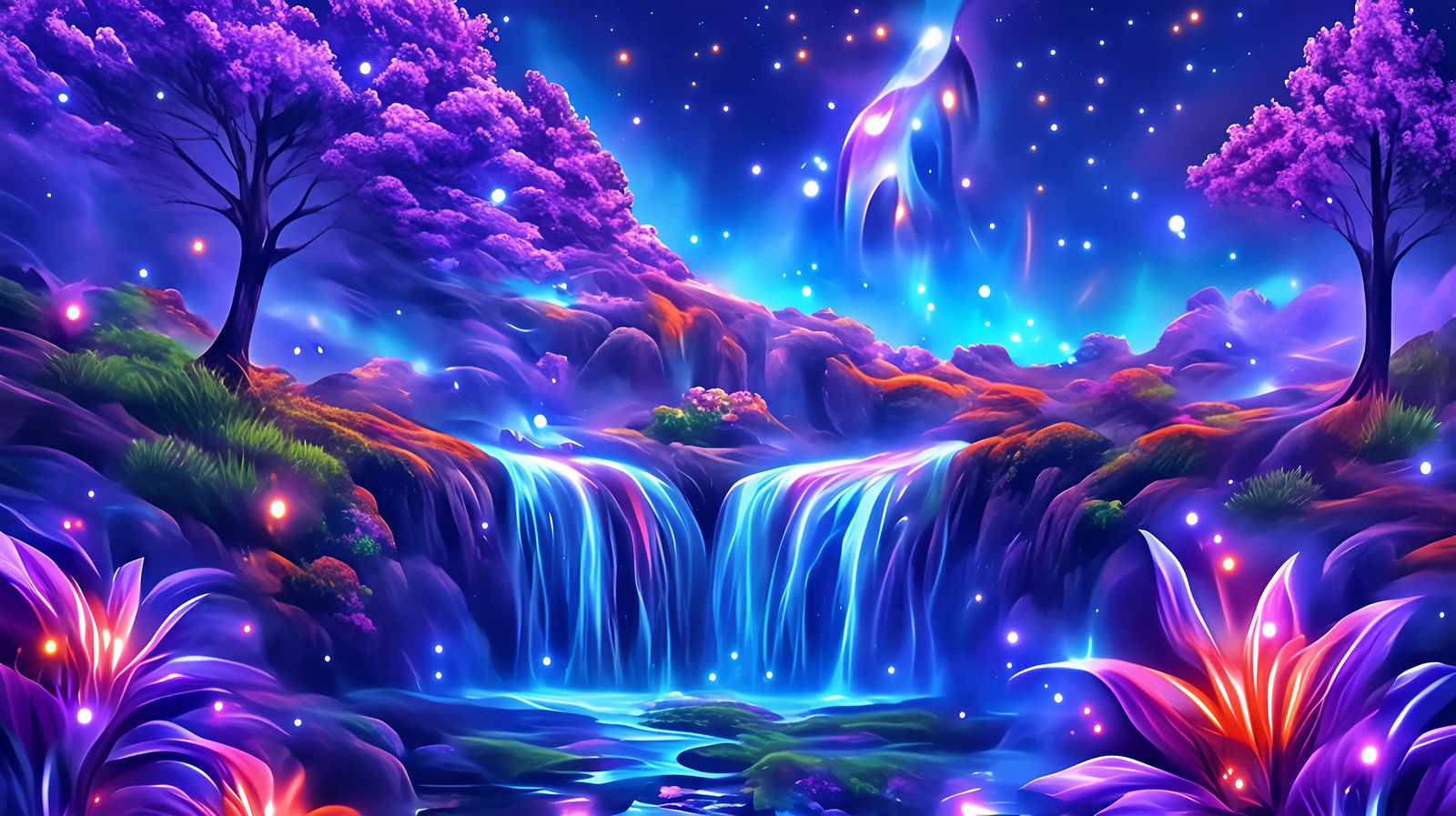 Alcohol Ink Nightscape (Niji/Artistic)