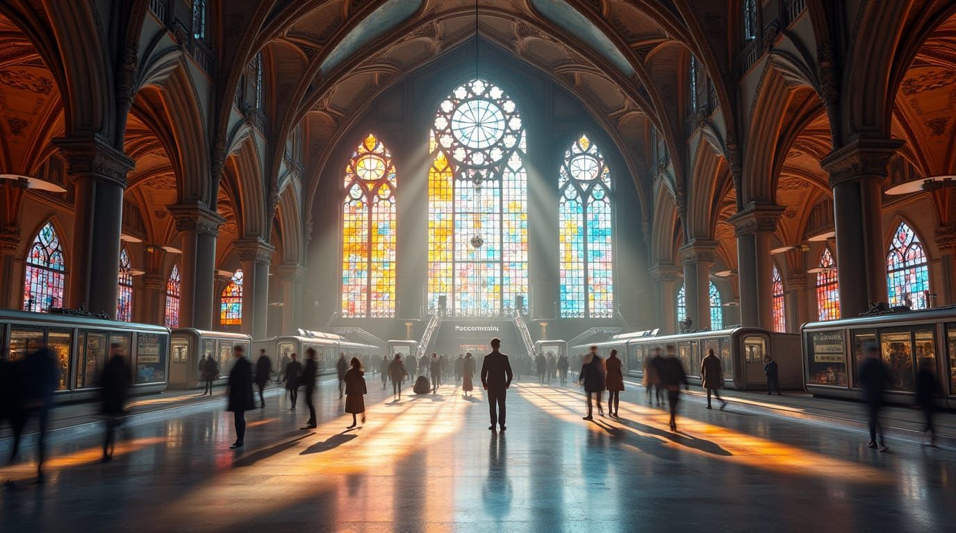 Architecture: gothic train station