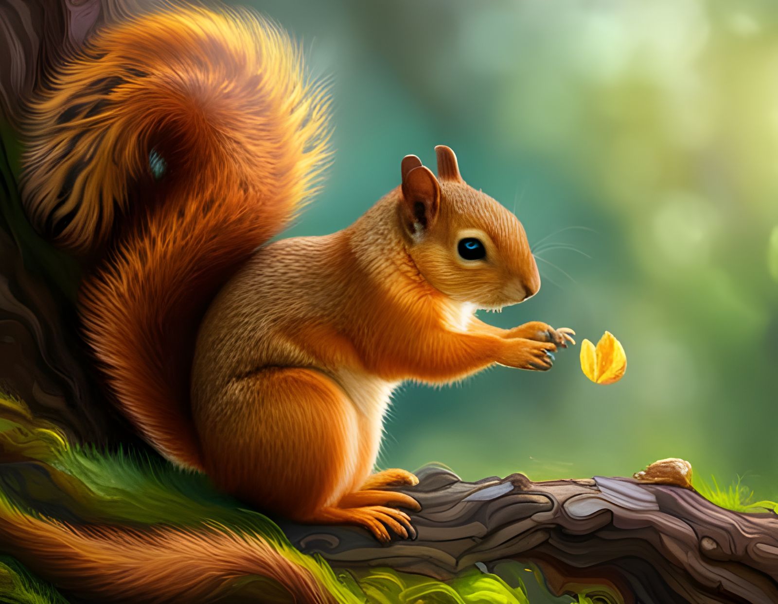 Capture the charm and playfulness of squirrels in AI-generated art ...