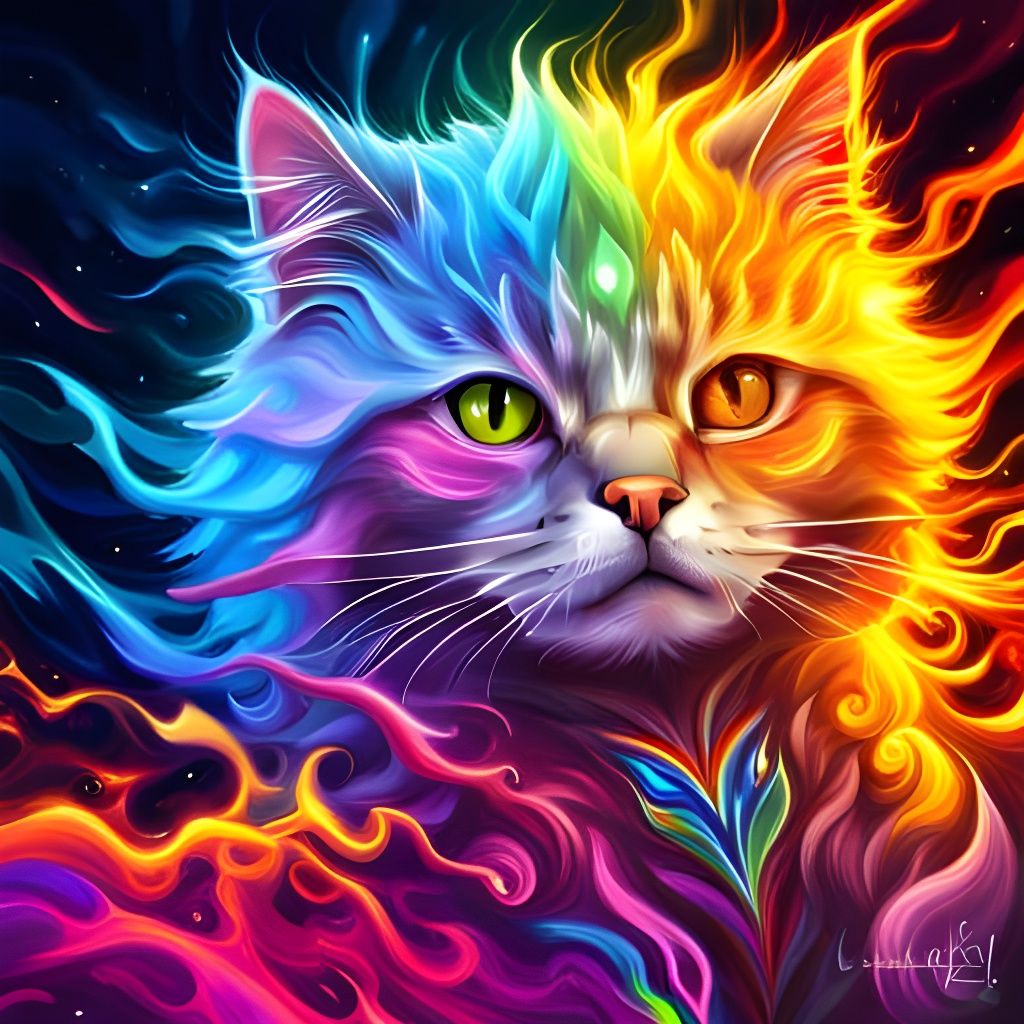 Flaming Pride Cat