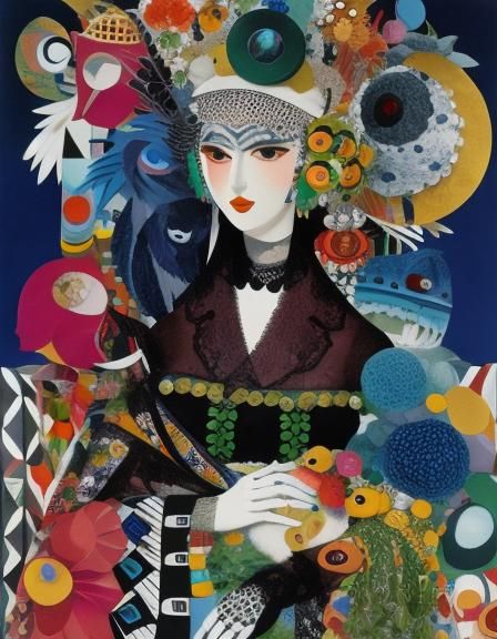 Creation in the manner of Eileen Agar