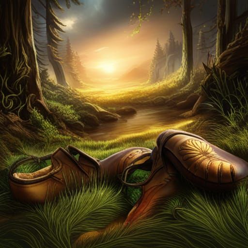 Surreal Deer Finds Lost Slippers