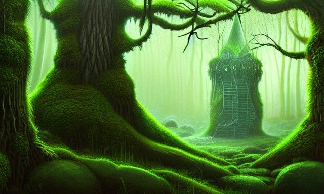 Mossy wizard tower