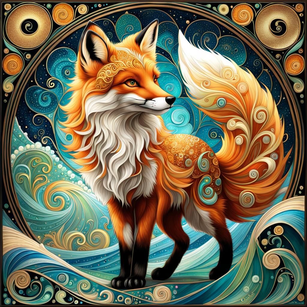 Fantastical Fox  by @Yanciepants