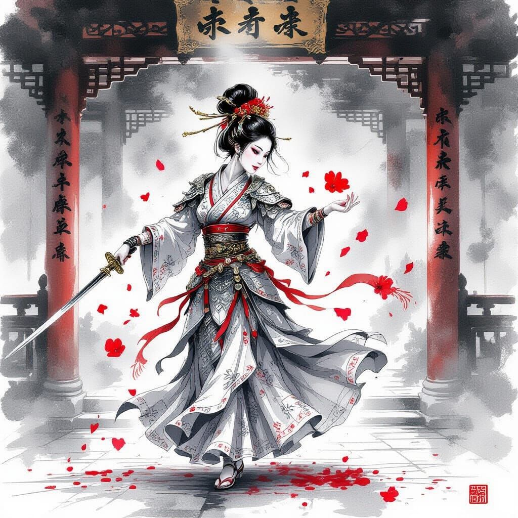 „Hónghuā Jiàn“ - „Red Flower Sword“  by @D-Forge