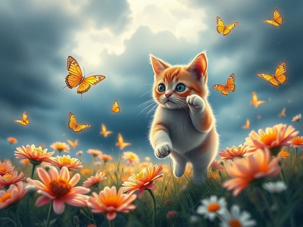 Flying with butterflies 2