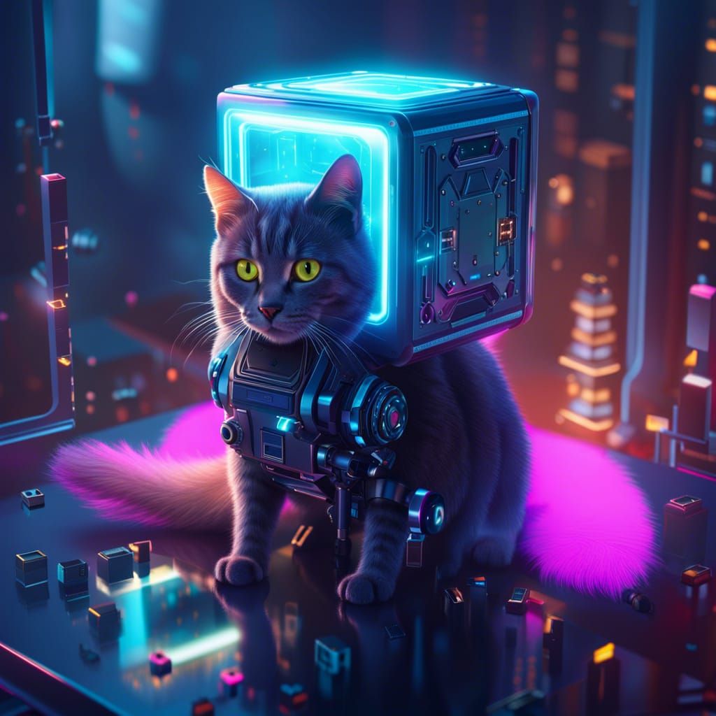 The cat courier AI Generated Artwork NightCafe Creator