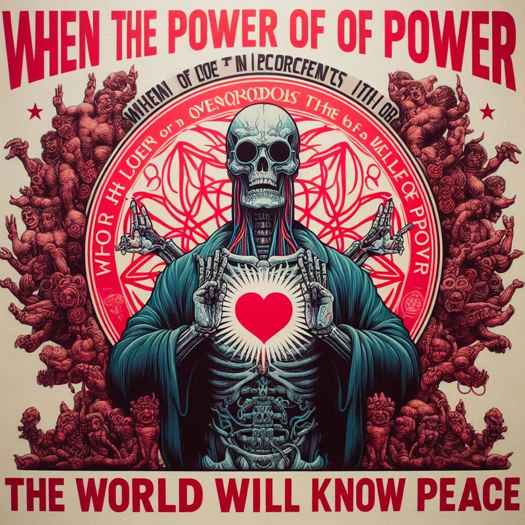 When the power of love overcomes the love of power, the worl...