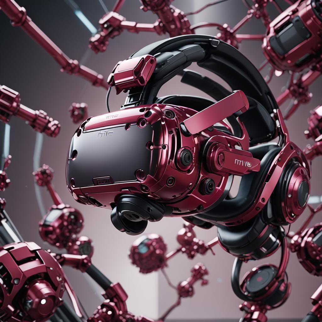 HTC VIVE Pro 2 Headset - Virtual Reality Brille, Cranberry