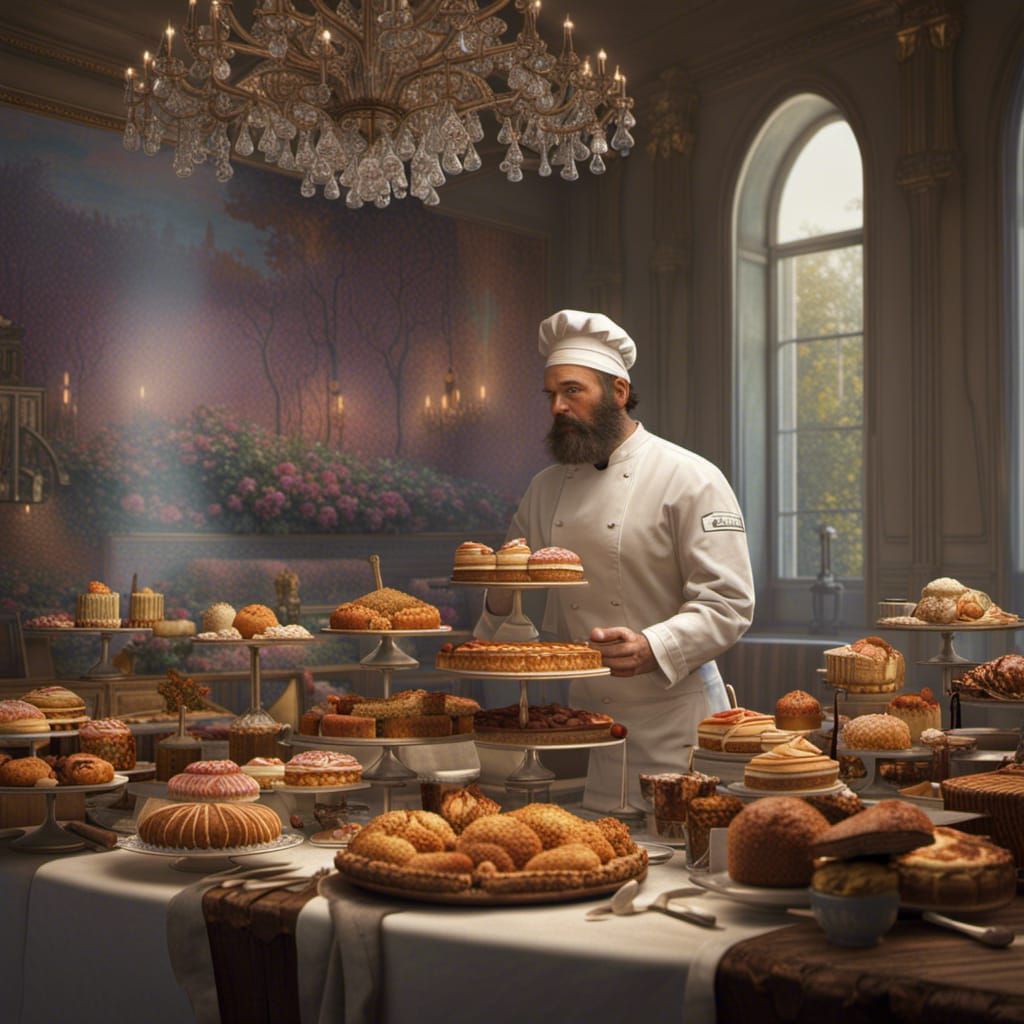 Monet as a Pastry chef  by @Mauve Marauder