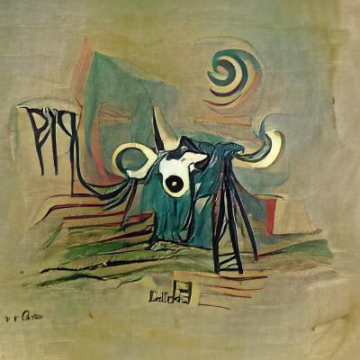 Eldritch Cow by pablo picasso