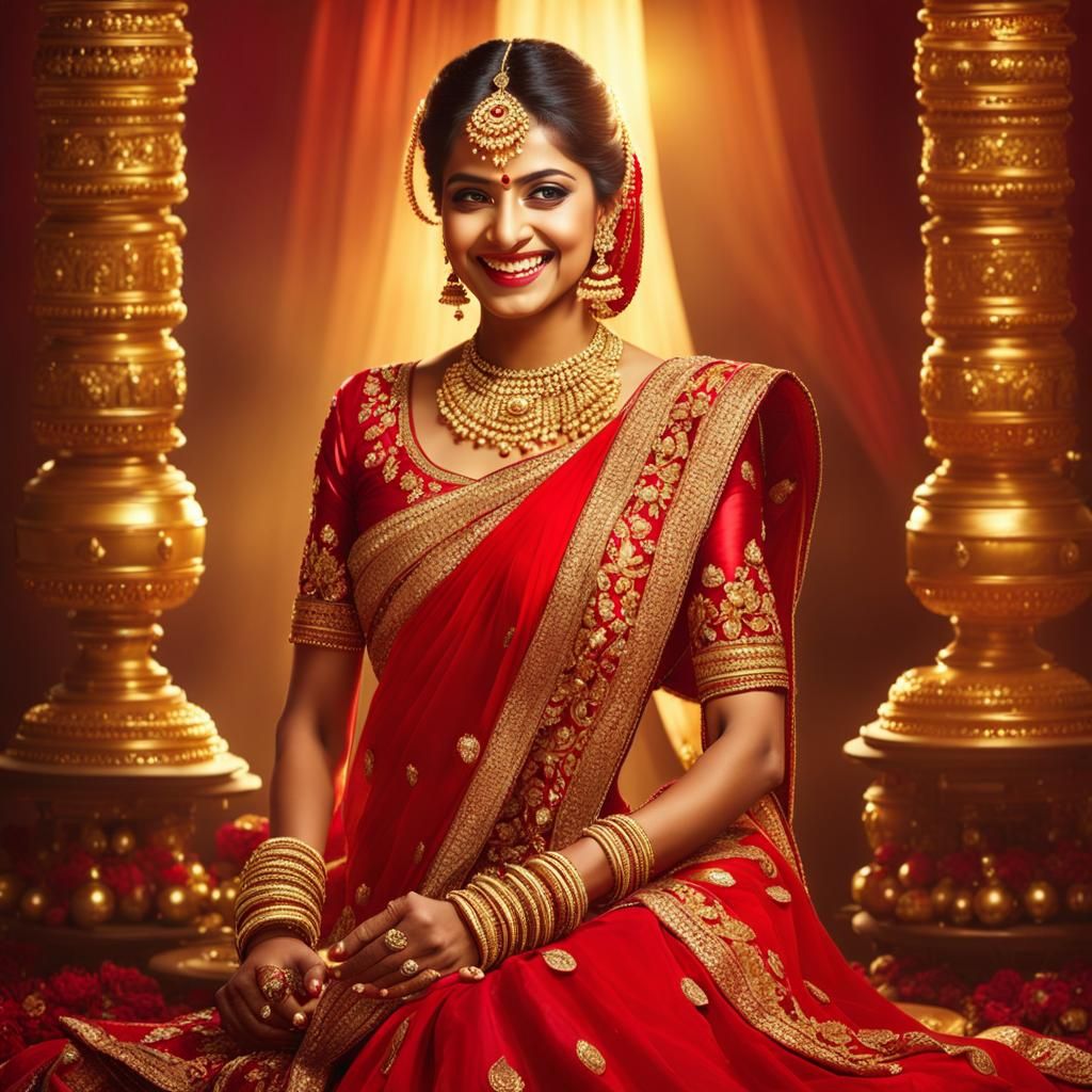 Rendering of an Indian Bridal Glamour
