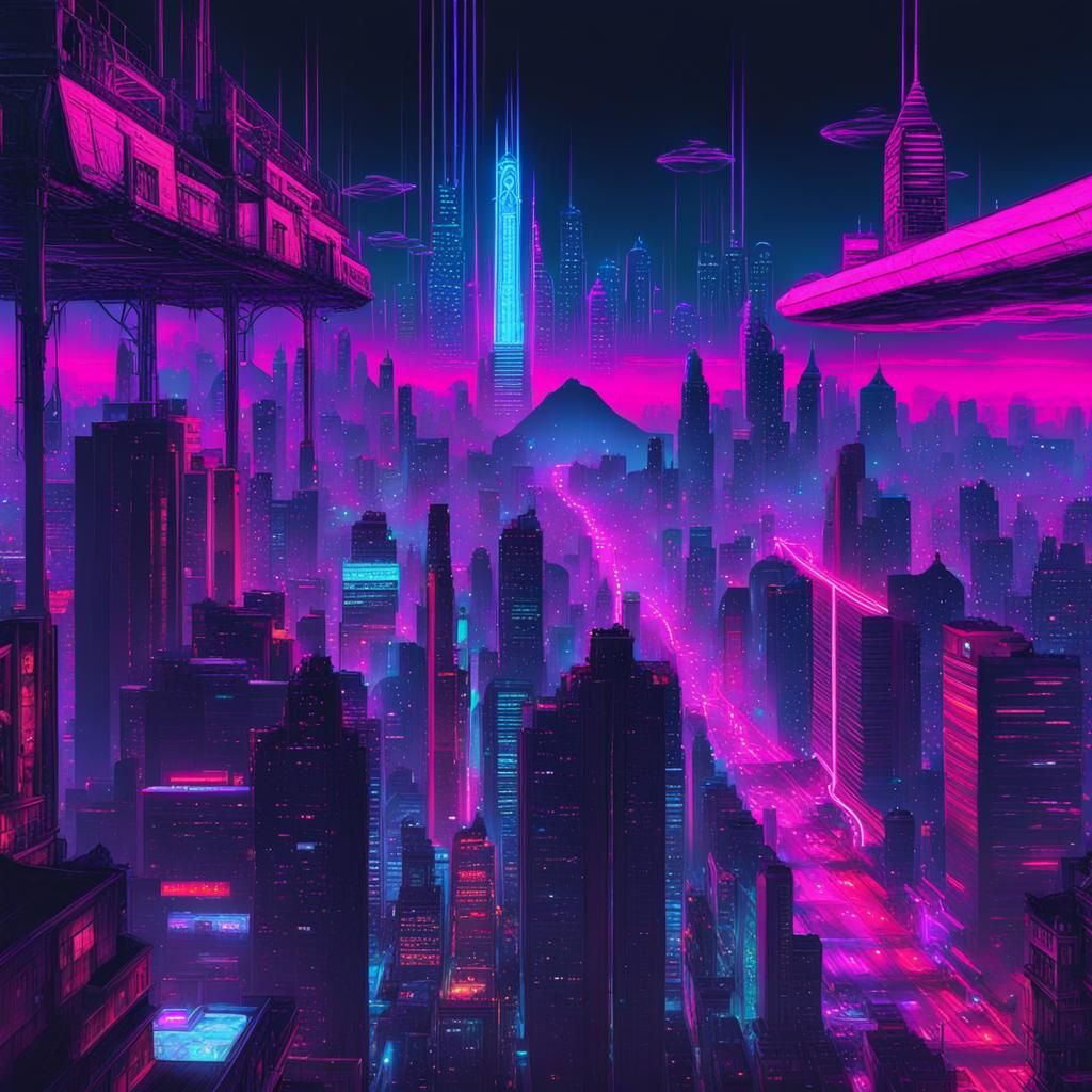 Neon city hard rain your dreams are real the other timeline that shares ...