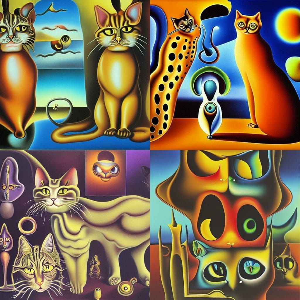 trippy cats