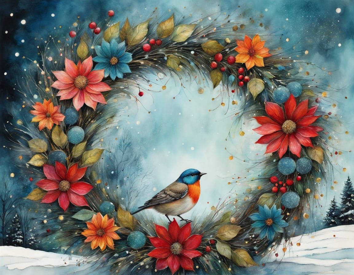 winter wreath  by @Amy 