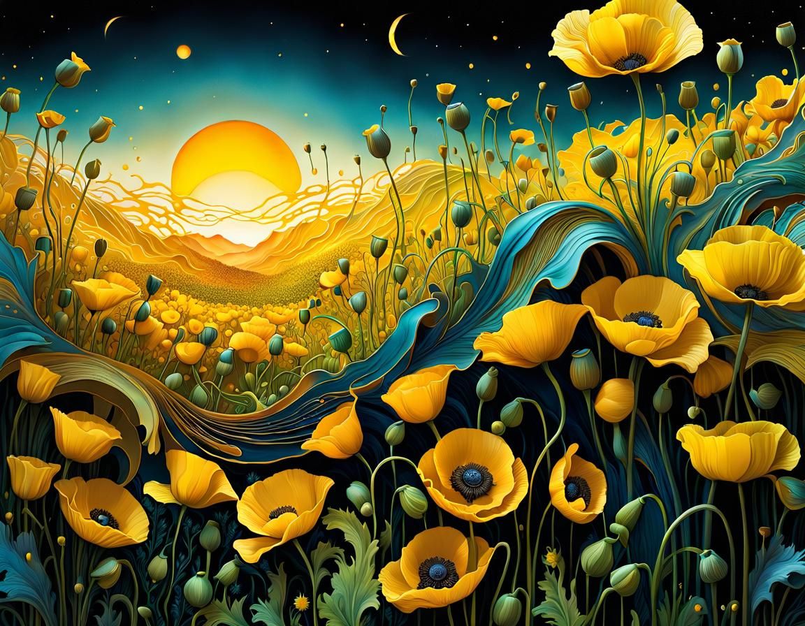 yellow poppies  by @Paulo