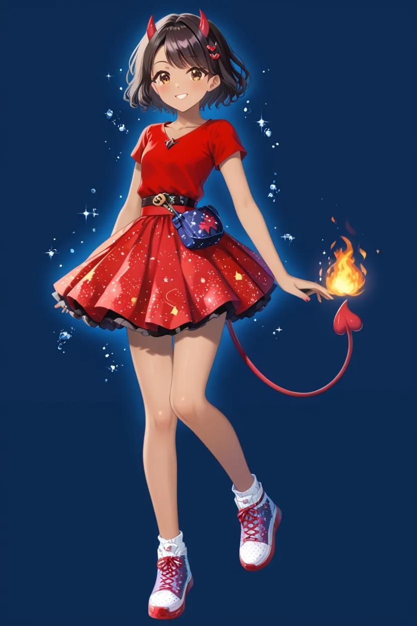 Sparkly red 👹👩🏻🌙