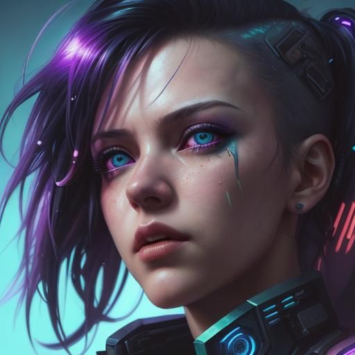 cyberpunk heroine
