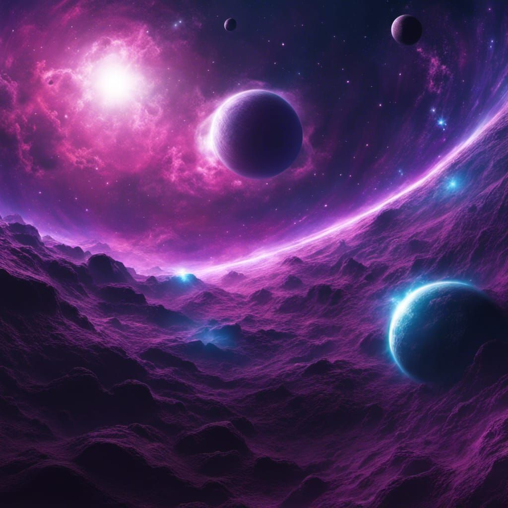 Beautiful Space art - AI Generated Artwork - NightCafe Creator