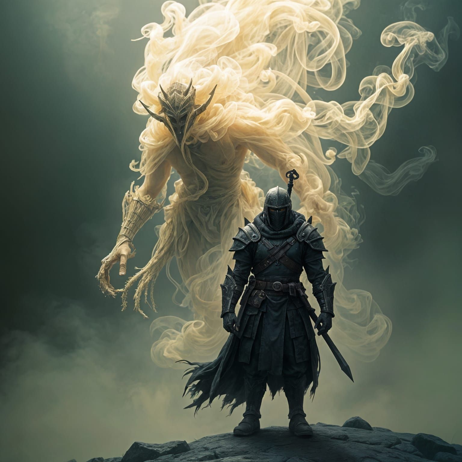 Smoke Warrior Realm in Ethereal Battle Stance