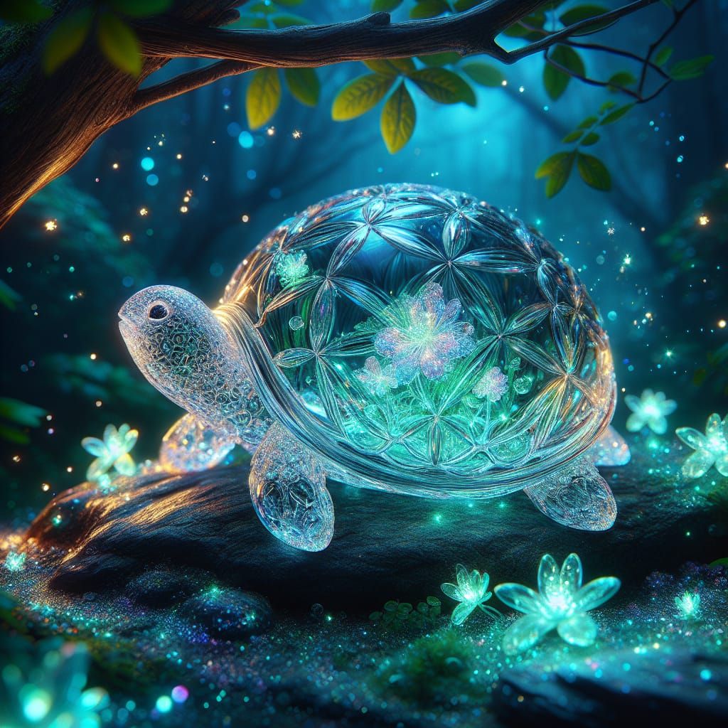 glass turtle