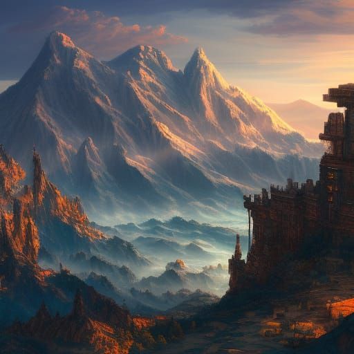 moutains during dawn  by @Mal2010