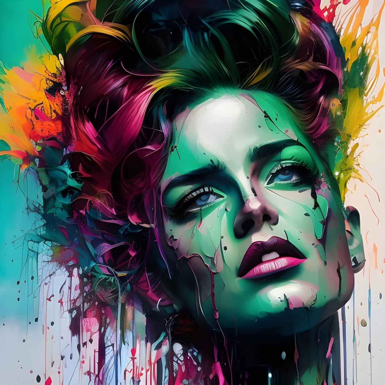 Ink Splashed  by @The Weaver