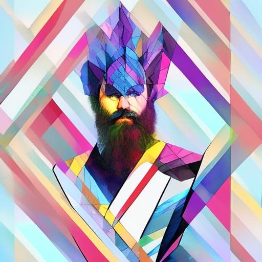 tall bearded iris watercolor warrior