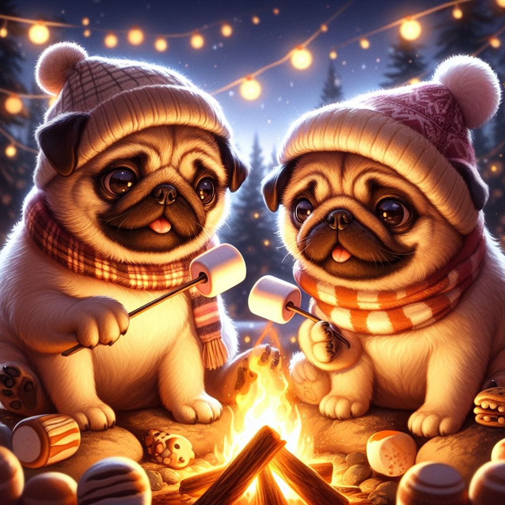 roasting marshmallows