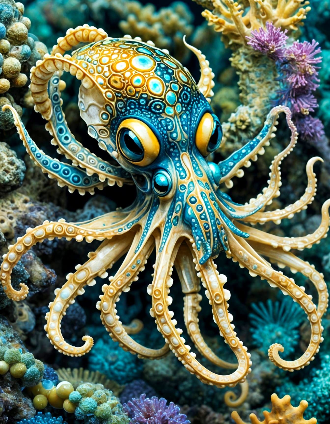 Blue-Ringed Octopus  by @B4ttle C4t