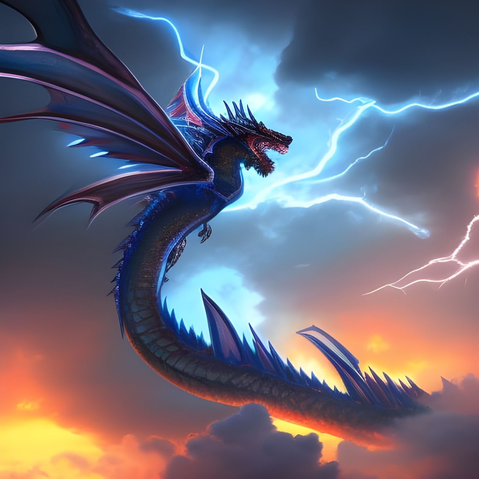 lightning dragons wallpaper