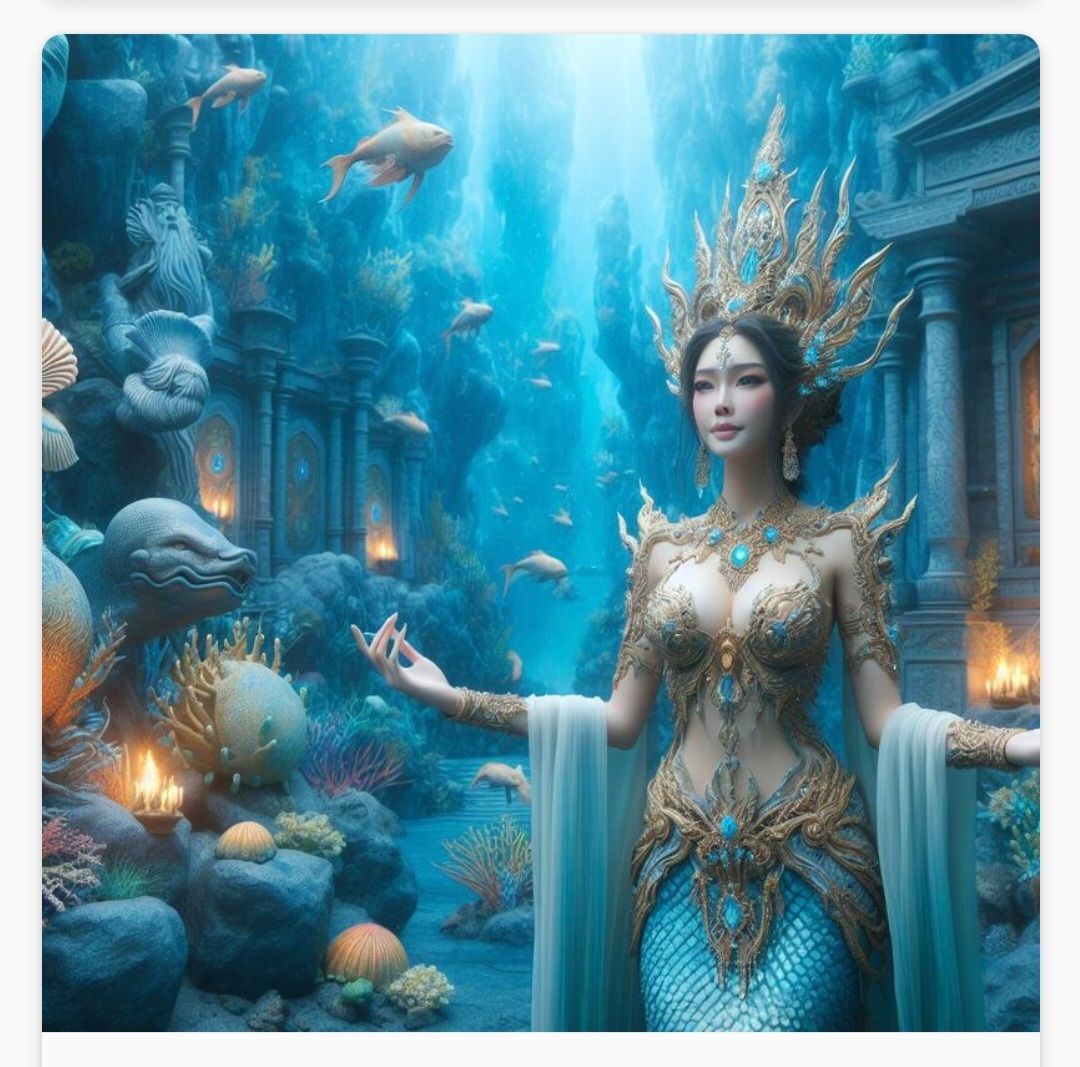 From the abyss, beneath the waves, rules the queen of the wi...