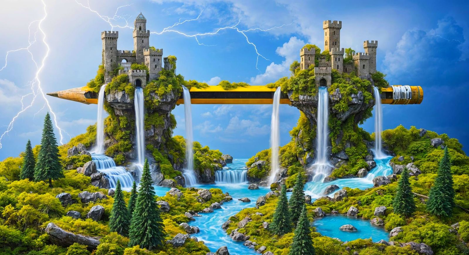 a large yellow and black pencil