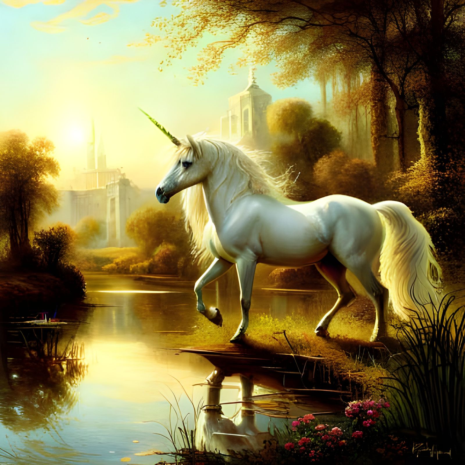 A Unicorn   by @Uriyul Art